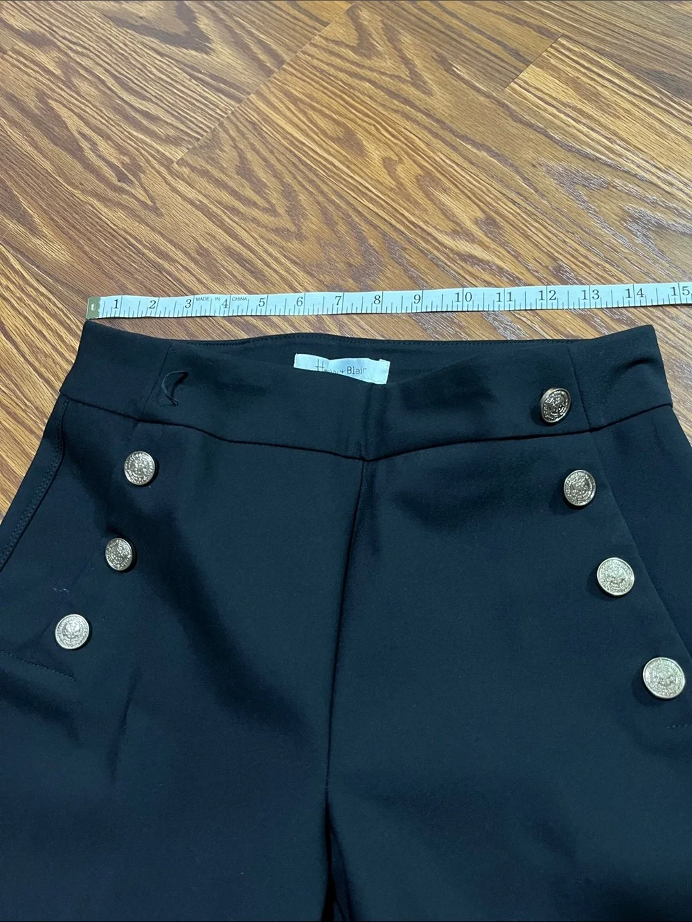 Boutique HAVER + Blair Ankle Pants with Gold Button Detail size S - Picture 5 of 5